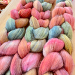 September Drop - Peak Peach Delusions - Hand-dyed roving (top)