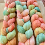 September Drop - Peak Peach Delusions - Hand-dyed roving (top)