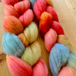 September Drop - Peak Peach Delusions - Hand-dyed roving (top)