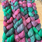 Climate Beneficial Rambouillet/Tussah Silk(80/20) - Green to Fuschia batch b