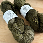 mochi | merino and yak blends | olive green (dyed to order)