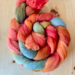 September Drop - Peak Peach Delusions - Hand-dyed roving (top)