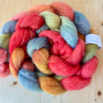 September Drop - Peak Peach Delusions - Hand-dyed roving (top)