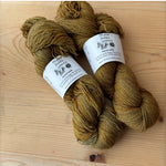 espaliered pear | merino and yak blends | yellow-gold yarn