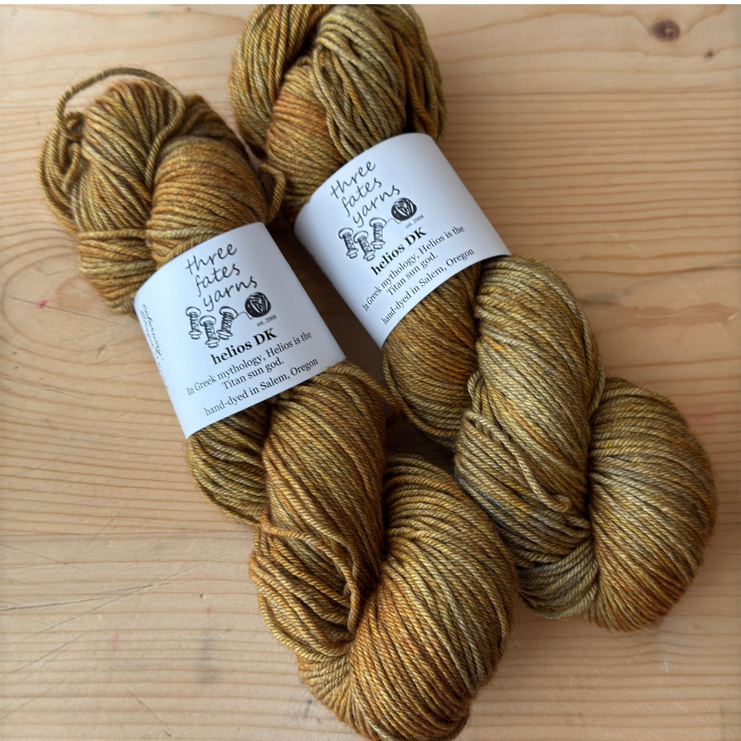 espaliered pear | merino and yak blends | yellow-gold yarn