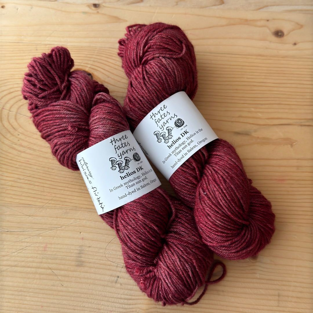 hibiscus flirtation | merino and yak blends | red- orange yarn