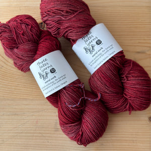 hibiscus flirtation | merino and yak blends | red- orange yarn