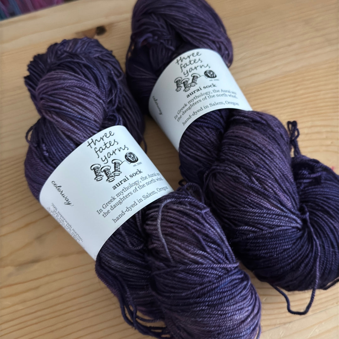 mosey on | merino and yak blends | purple yarn