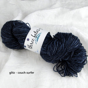 black | couch surfer | yarn